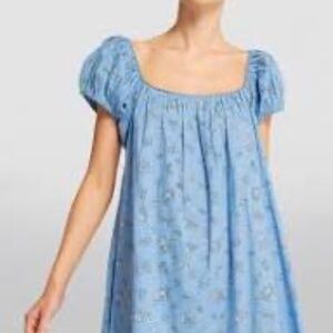 Doen Julie Dress Sky Buoton de Rose - XS